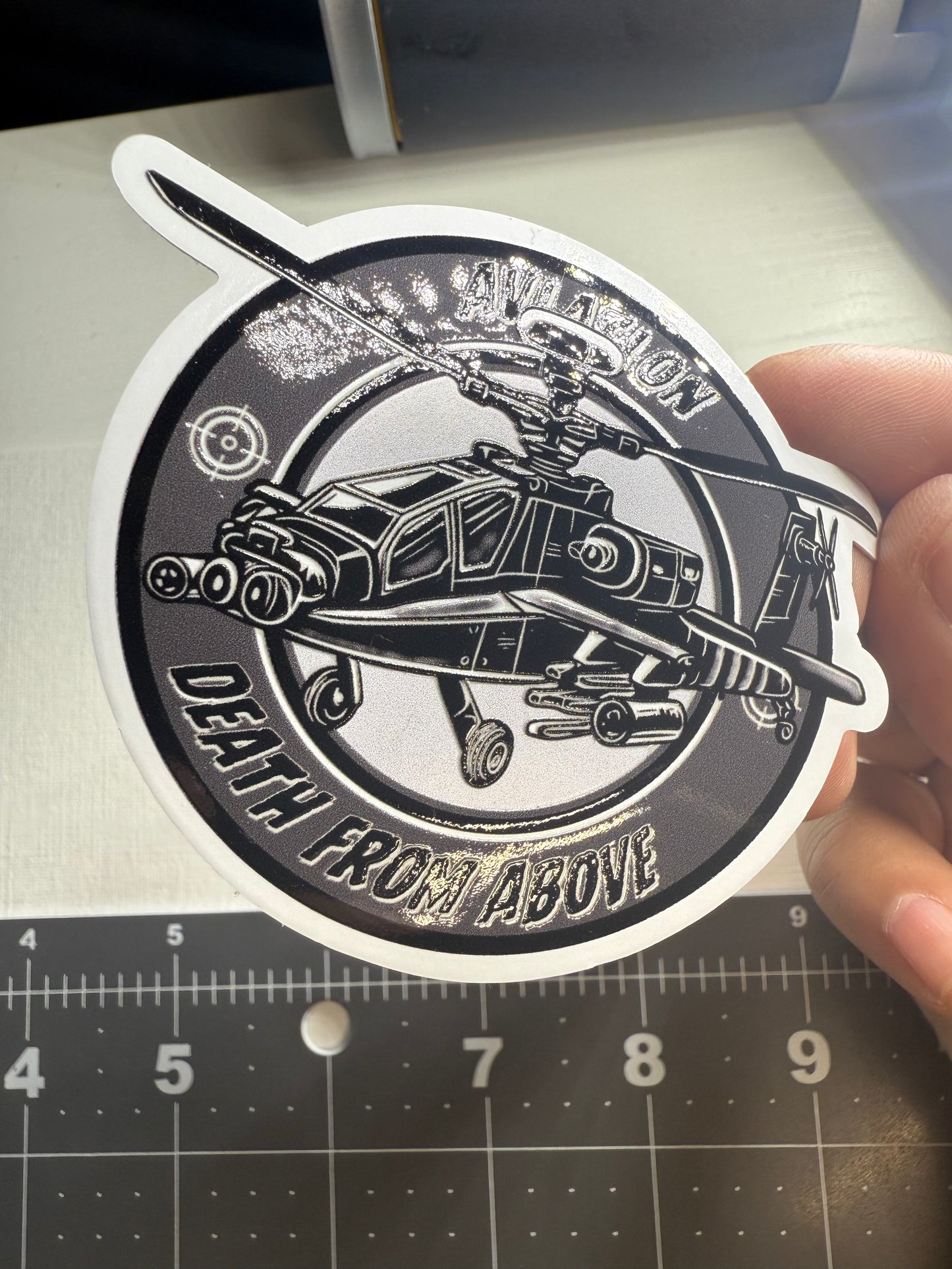 AH-64 Death From Above Sticker