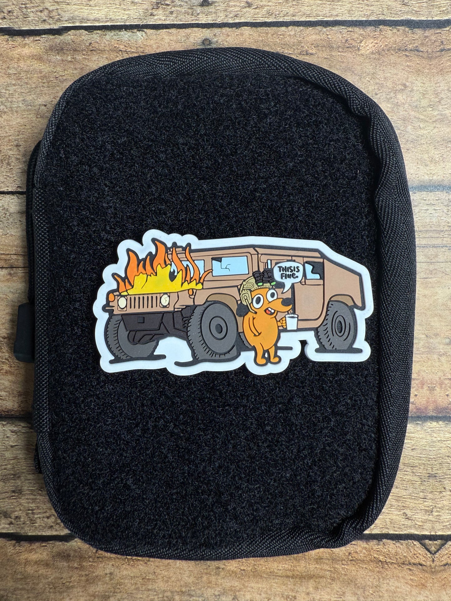 “This Is Fine” Humvee PVC Patch