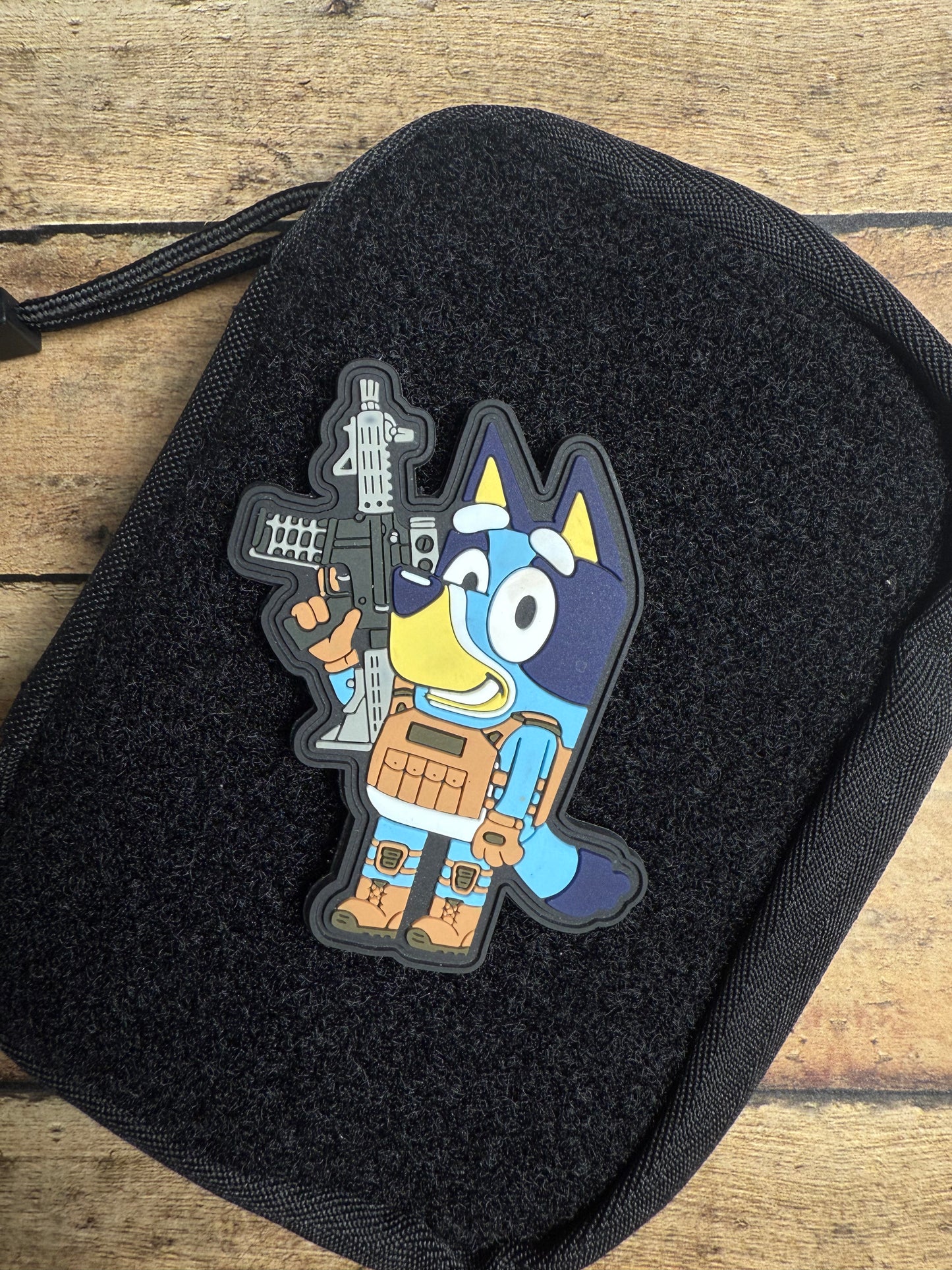 Tactical Blue Dog PVC Patch