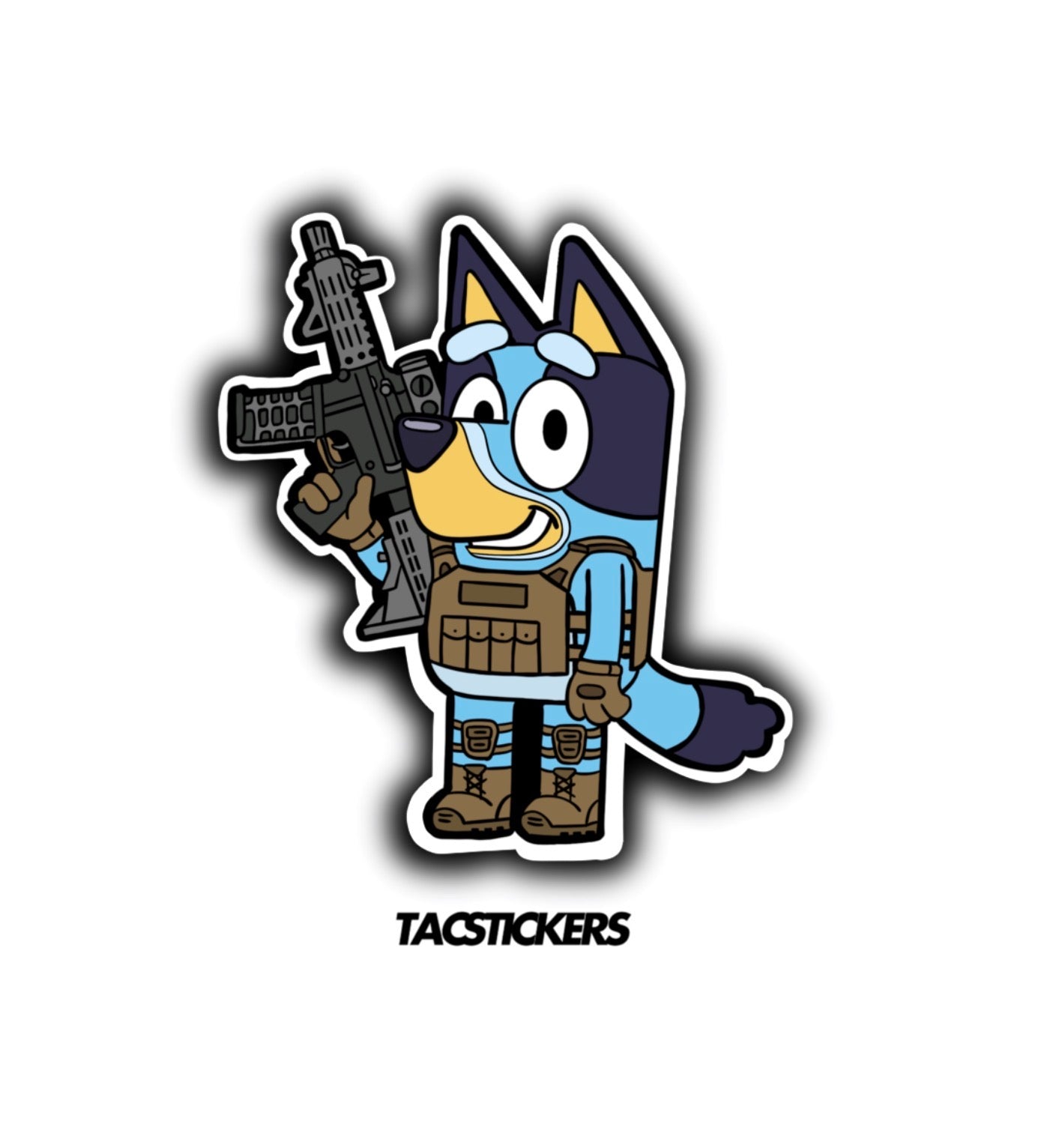 Tactical Blue Dog Sticker
