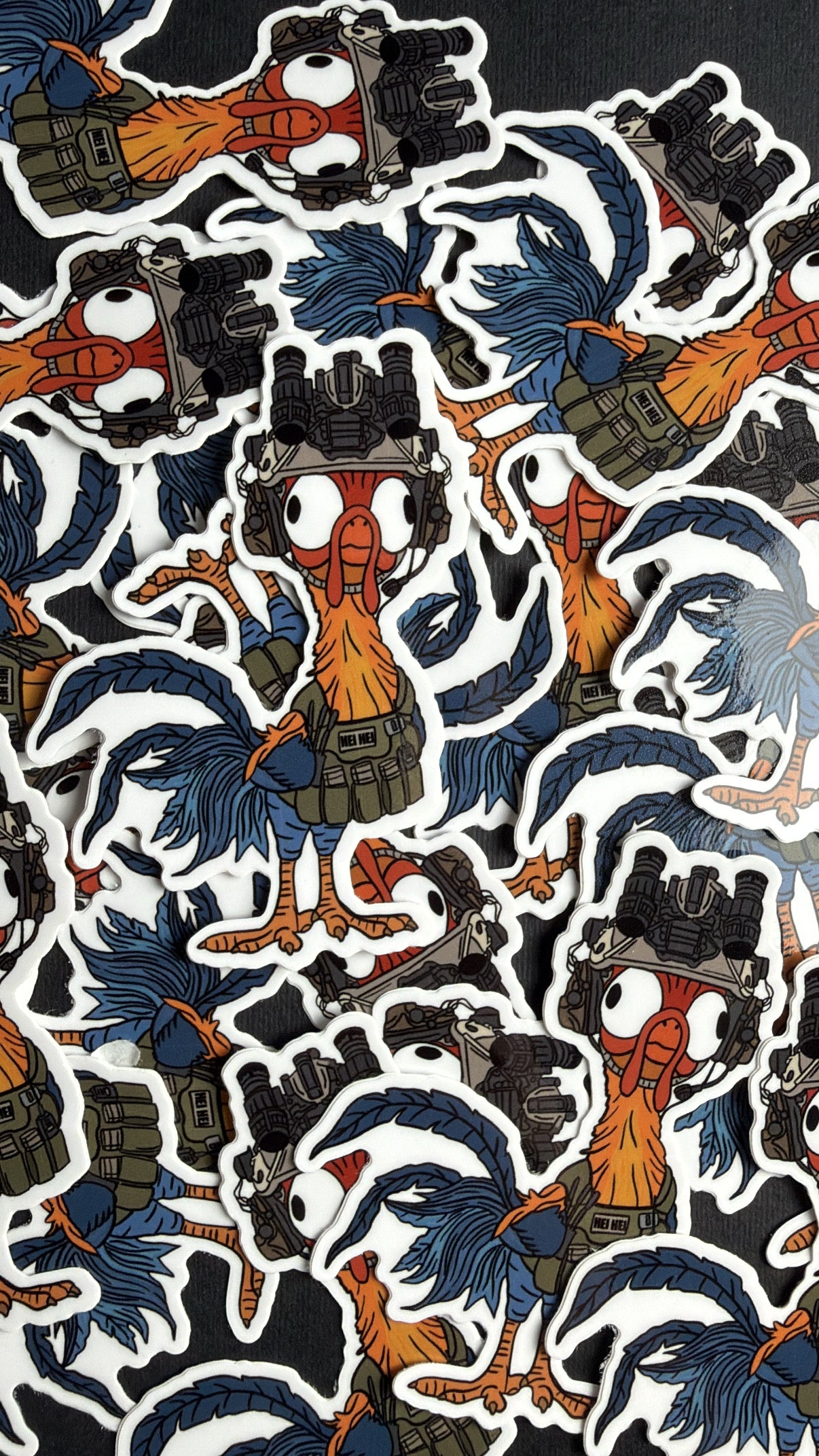 Tactical Goofy Rooster Sticker
