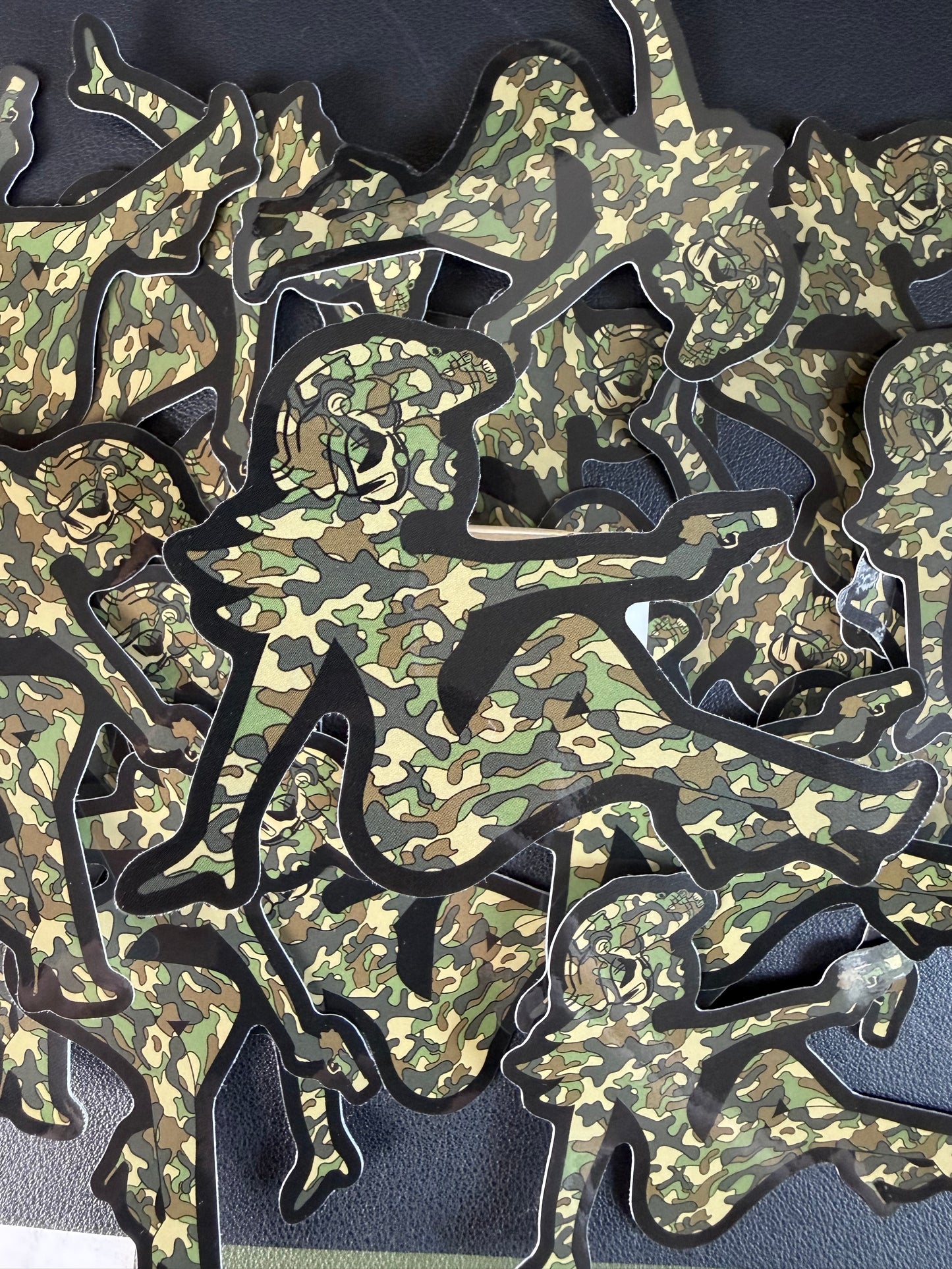 Camo Girl Sticker