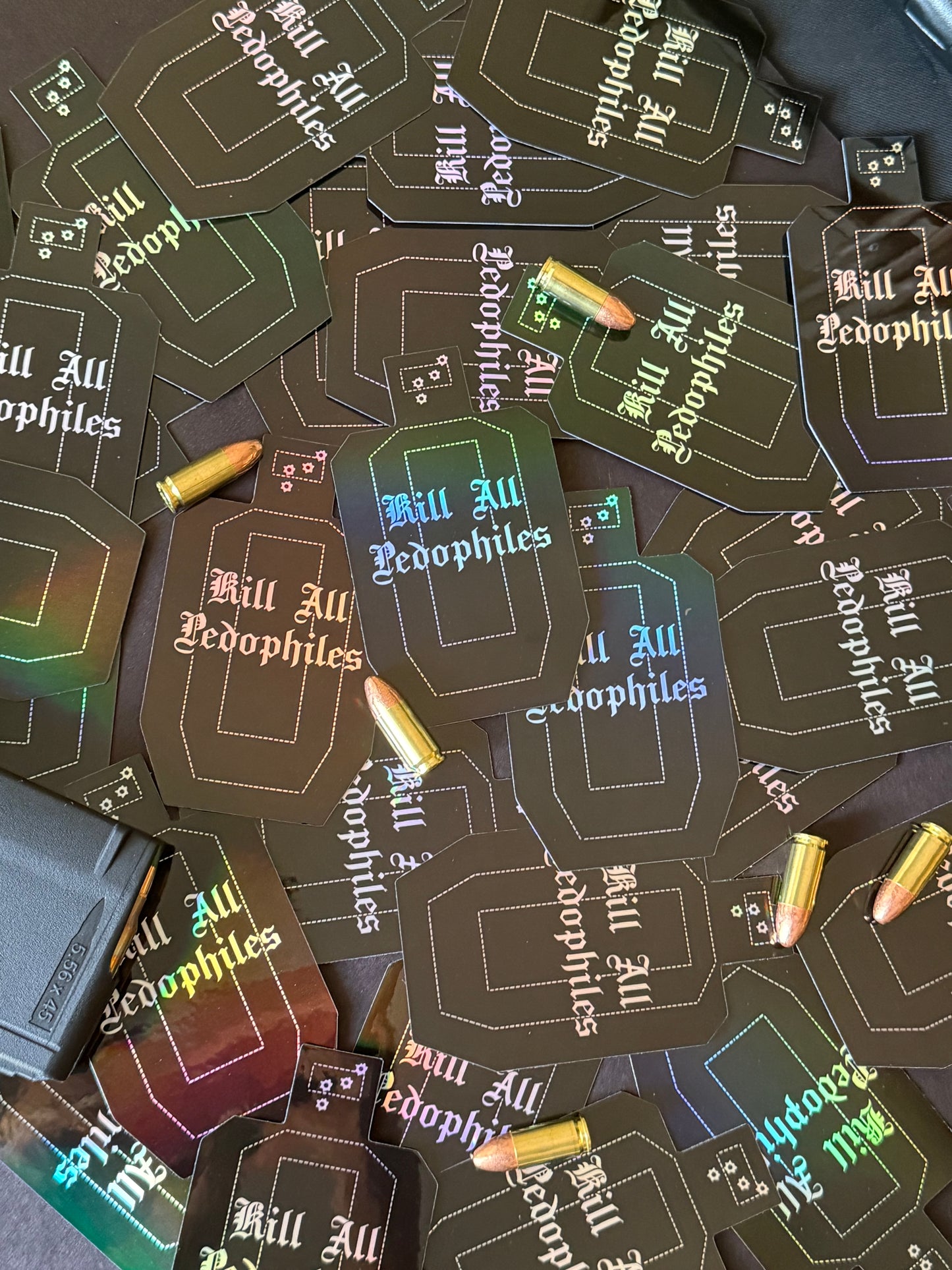 Kill all P3dos Holo Sticker