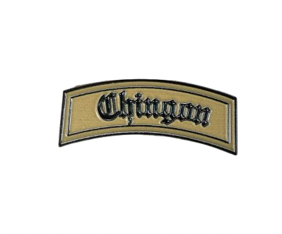 Chingon Tan Tab Enamel Pin