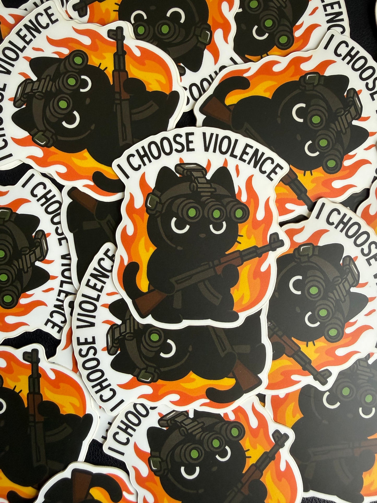 Violent Cat Sticker