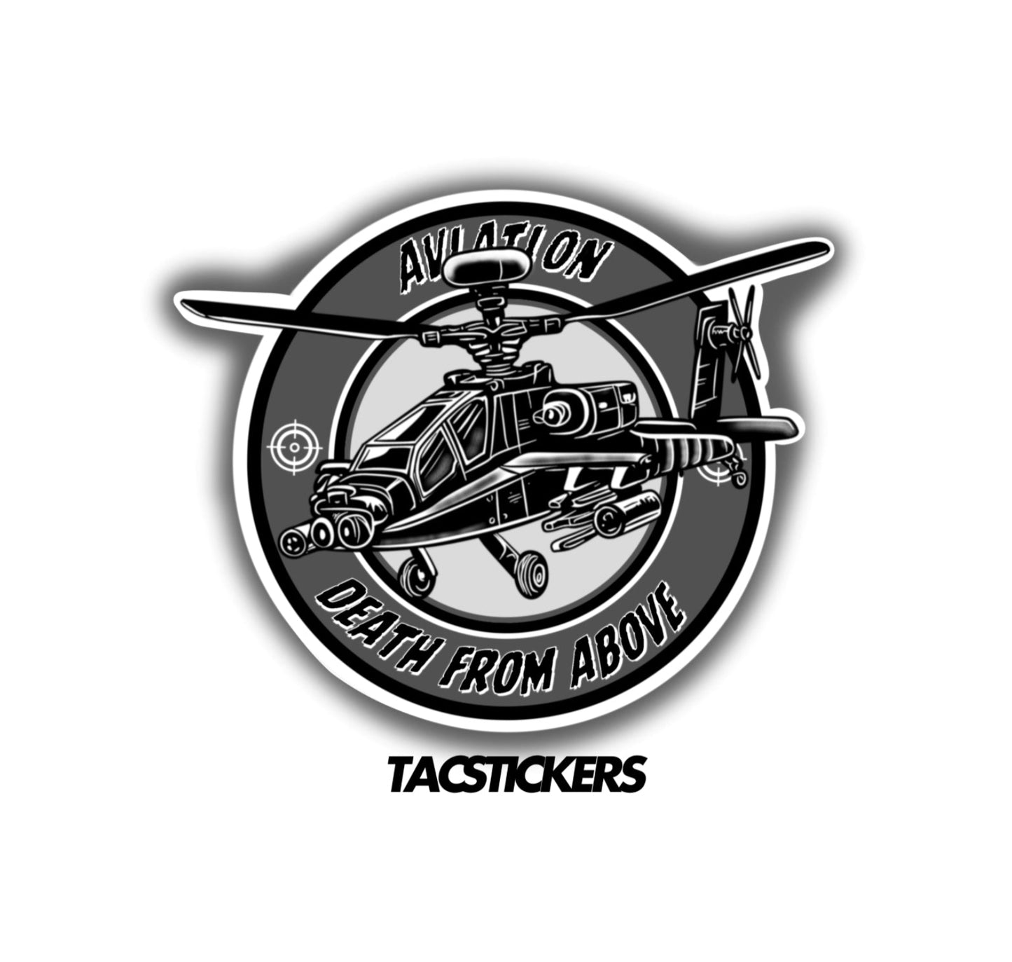 AH-64 Death From Above Sticker