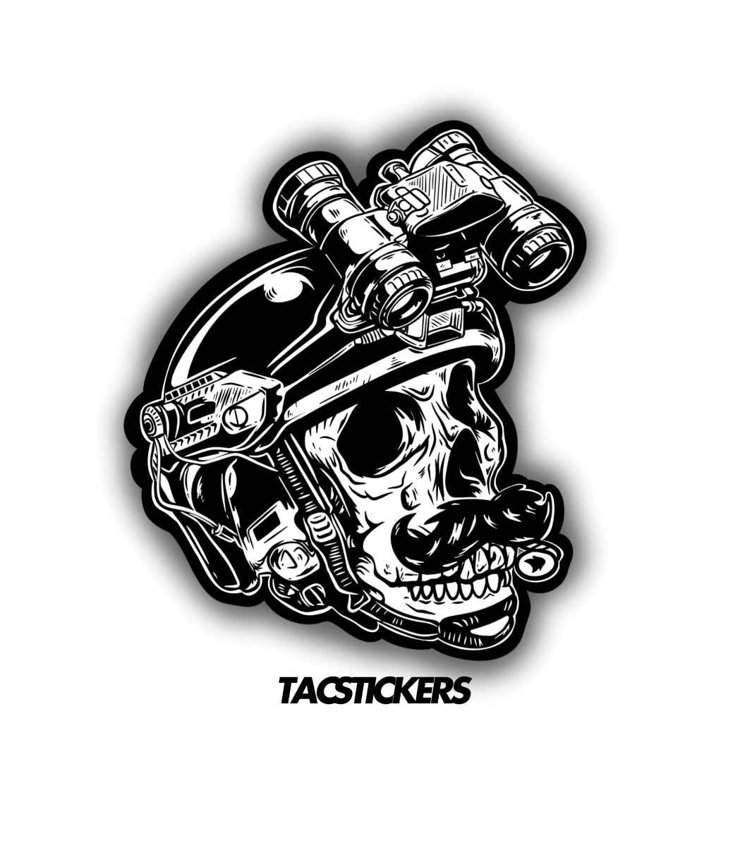 Tactical Stache Ops Sticker