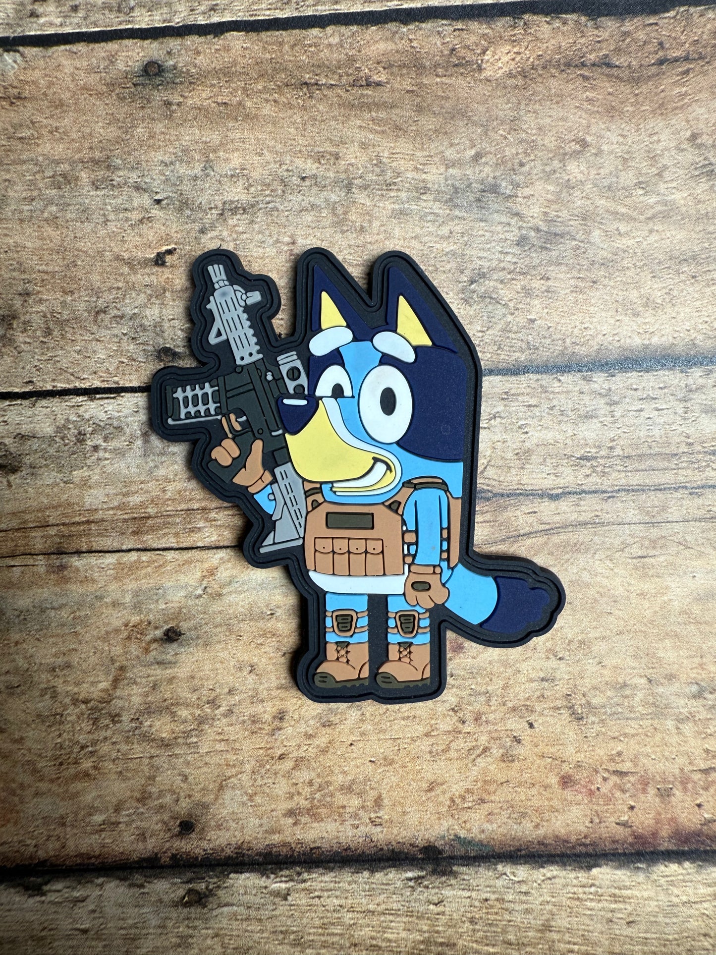 Tactical Blue Dog PVC Patch