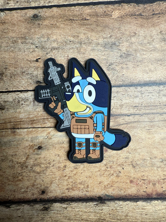 Tactical Blue Dog PVC Patch