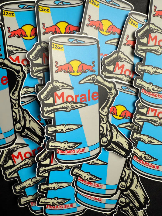Morale In A Can Sticker