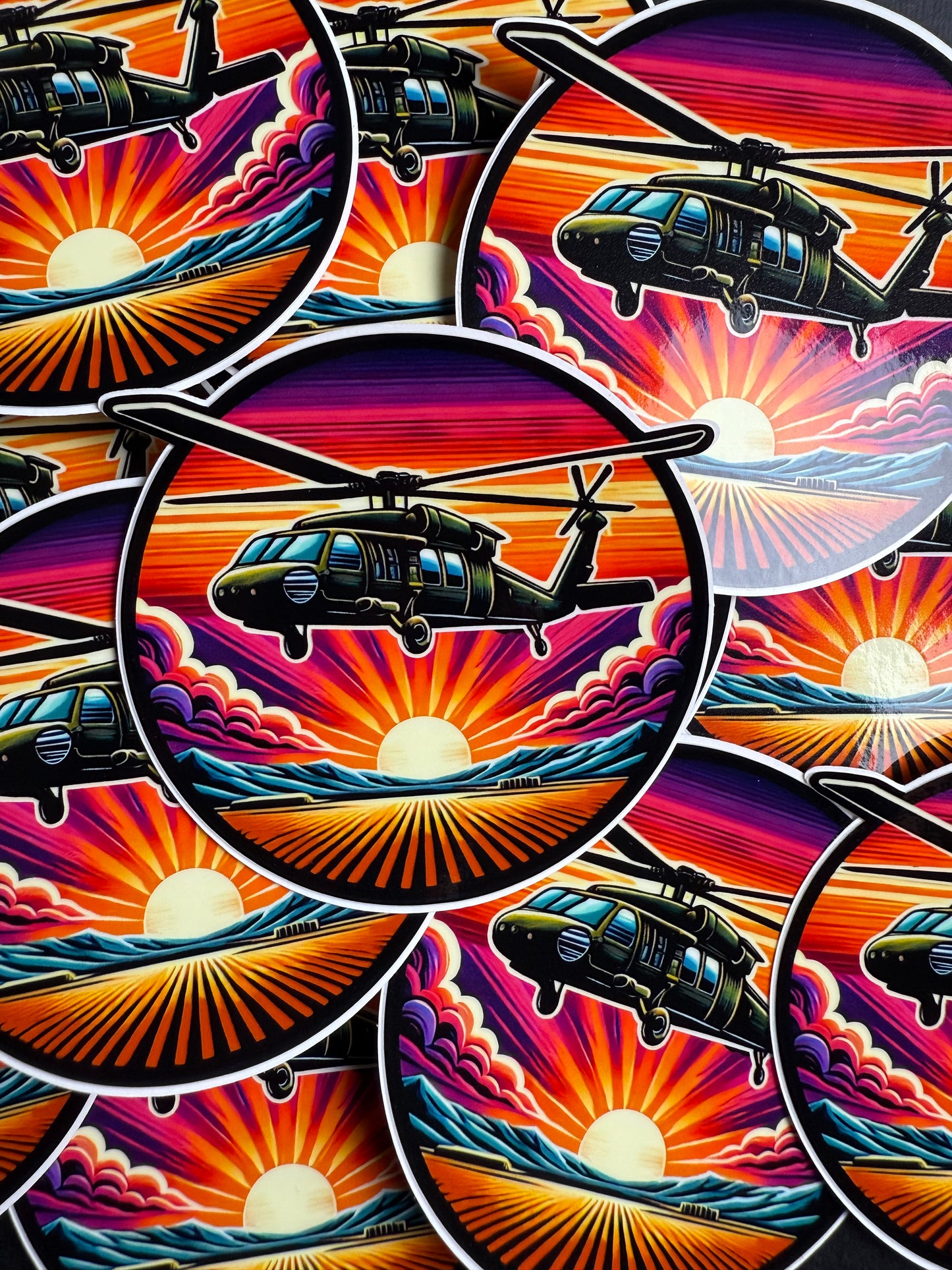 UH60 Sunset Vibes Sticker